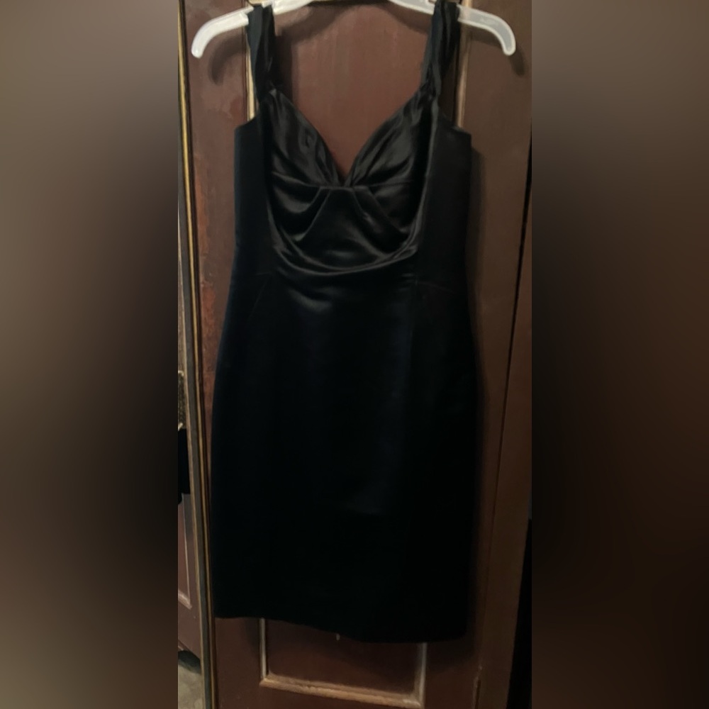 Milly Satin Black Dress